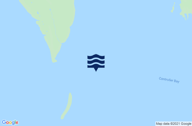 Mappa delle Getijden in Kanak Island southeast of, United States