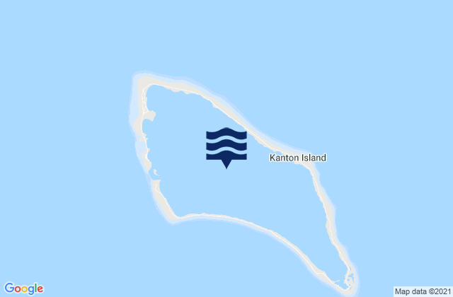 Mappa delle Getijden in Kanton, Kiribati