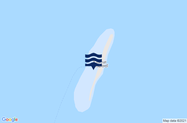 Mappa delle Getijden in Kardamum Island Laccadive Islands, India
