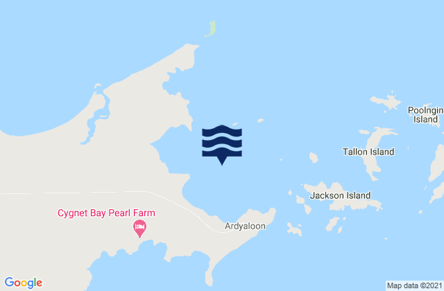 Mappa delle Getijden in Karrakatta Bay, Australia