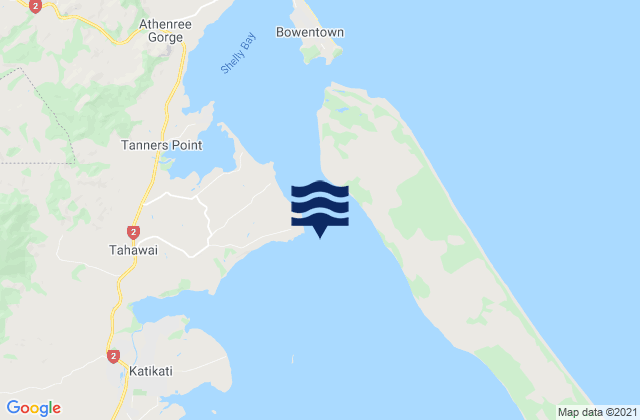 Mappa delle Getijden in Katikati - Kauri Point, New Zealand