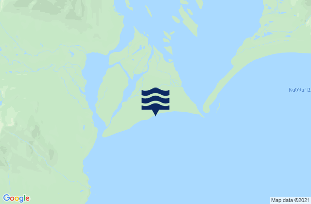 Mappa delle Getijden in Katmai Bay (Shelikof Strait), United States