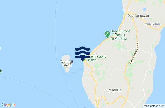 Mappa delle Getijden in Kauit, Philippines