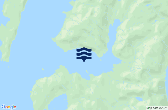 Mappa delle Getijden in Keete Inlet, United States