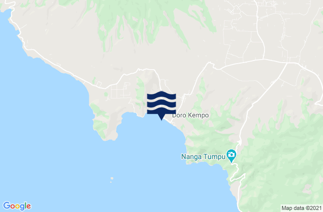 Mappa delle Getijden in Kempo, Indonesia