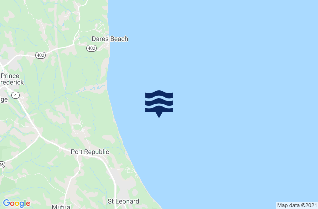 Mappa delle Getijden in Kenwood Beach 1.5 miles northeast of, United States