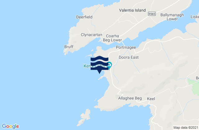 Mappa delle Getijden in Kerry Cliffs Portmagee, Ireland