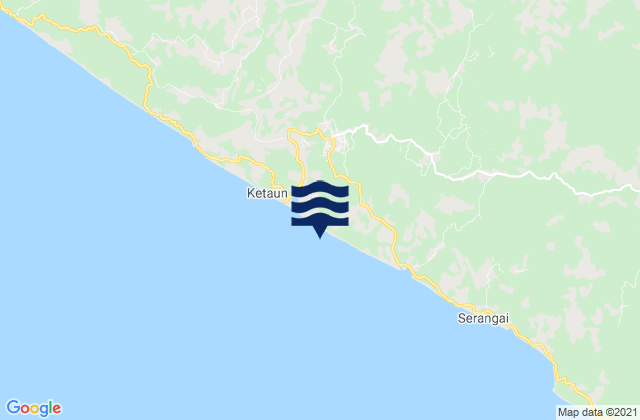 Mappa delle Getijden in Ketahun, Indonesia