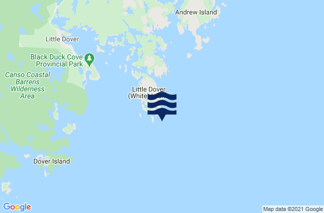 Mappa delle Getijden in Ketch Harbour, Canada