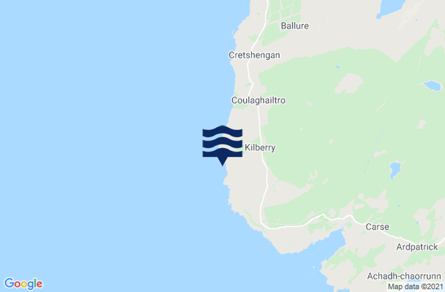 Mappa delle Getijden in Kilberry Head, United Kingdom