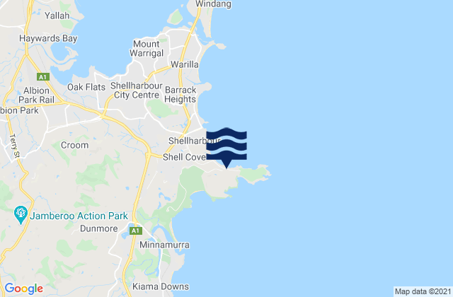 Mappa delle Getijden in Killalea Beach, Australia