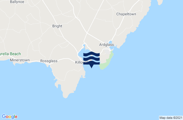 Mappa delle Getijden in Killough Bay, United Kingdom