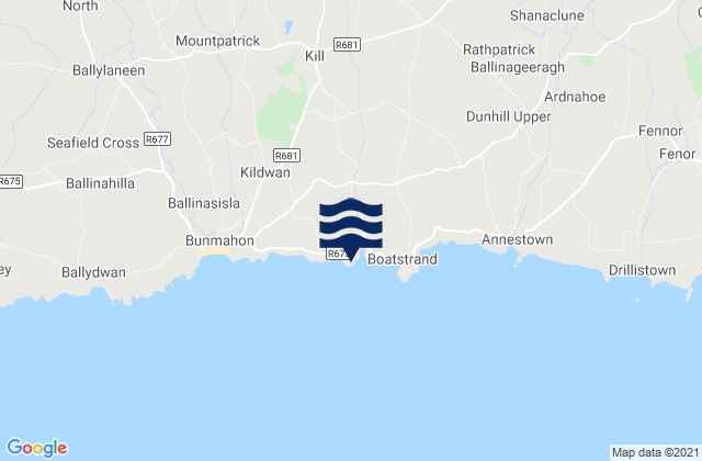Mappa delle Getijden in Kilmurrin Cove, Ireland