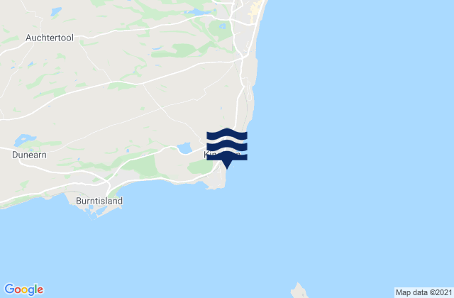 Mappa delle Getijden in Kinghorn Beach, United Kingdom