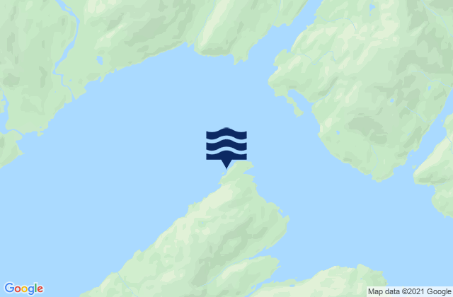 Mappa delle Getijden in Kings Bay (Port Nellie Juan), United States