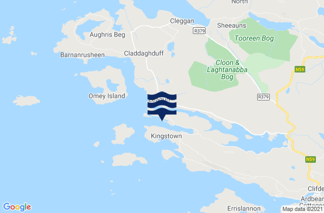 Mappa delle Getijden in Kingstown Bay, Ireland