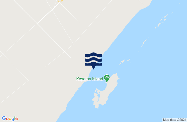 Mappa delle Getijden in Kismaayo, Somalia