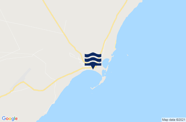 Mappa delle Getijden in Kismayo, Somalia