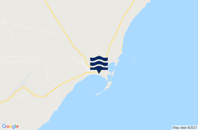 Mappa delle Getijden in Kismayu, Somalia