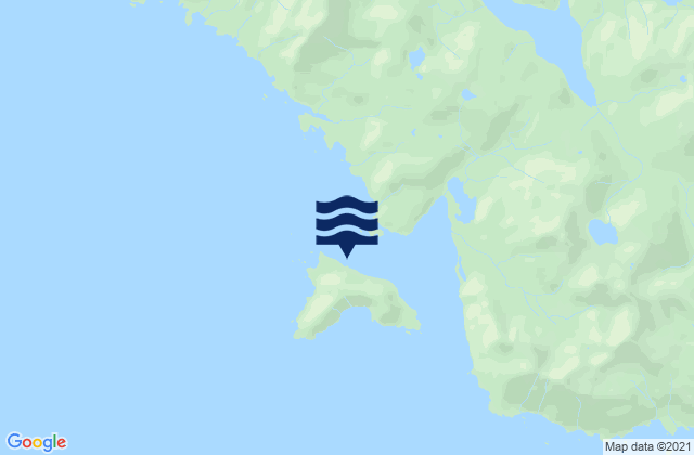 Mappa delle Getijden in Klokachef Island, United States