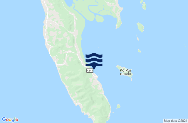 Mappa delle Getijden in Ko Lanta, Thailand