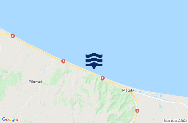 Mappa delle Getijden in Kohioawa Beach, New Zealand