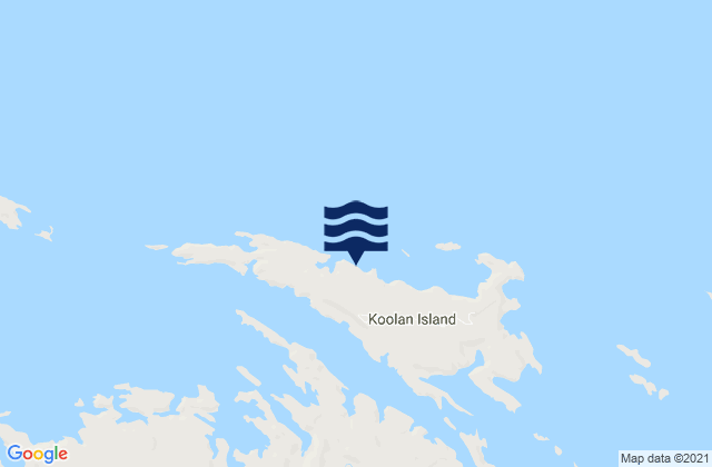 Mappa delle Getijden in Koolan Island, Australia