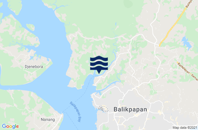 Mappa delle Getijden in Kota Balikpapan, Indonesia