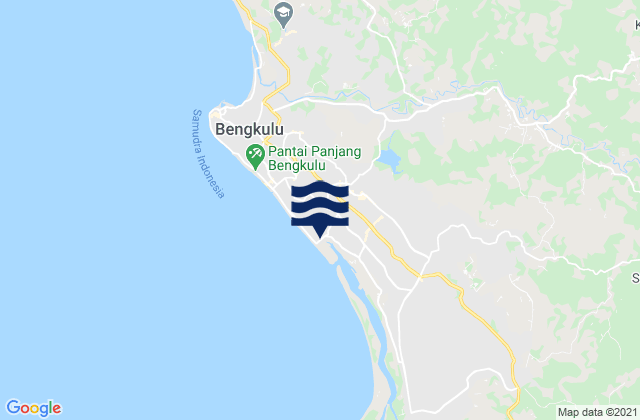 Mappa delle Getijden in Kota Bengkulu, Indonesia