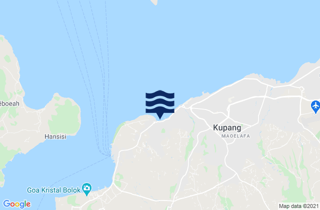 Mappa delle Getijden in Kota Kupang, Indonesia