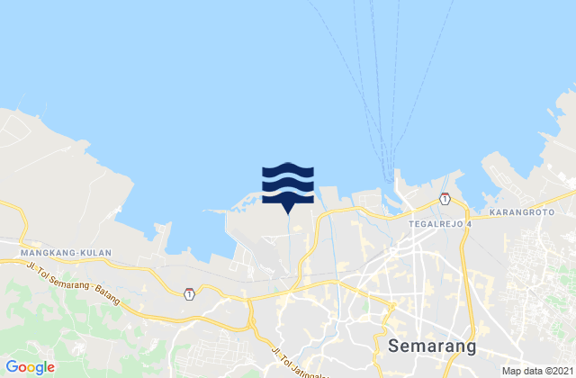 Mappa delle Getijden in Kota Semarang, Indonesia