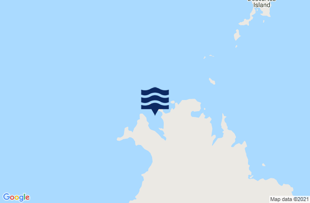 Mappa delle Getijden in Krait Bay, Australia
