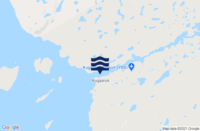 Mappa delle Getijden in Kugaaruk, Canada