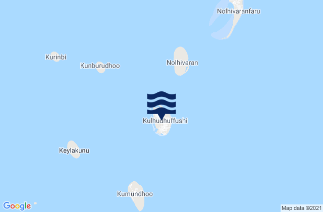 Mappa delle Getijden in Kulhudhuffushi, Maldives