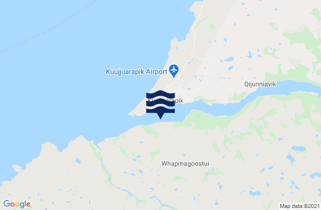 Mappa delle Getijden in Kuujjuarapik, Canada