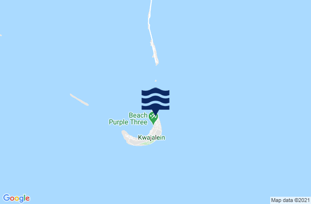 Mappa delle Getijden in Kwajalein Atoll (kwajalein I ), Micronesia