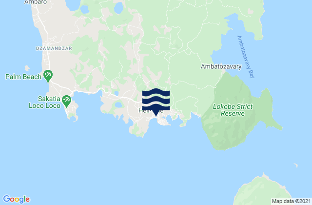 Mappa delle Getijden in La Batterie, Madagascar