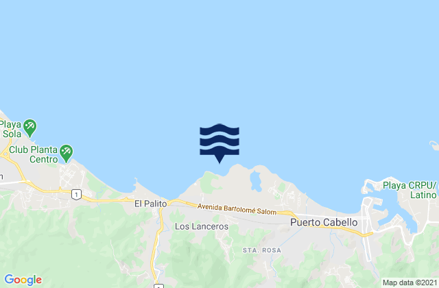 Mappa delle Getijden in La Playita, Venezuela