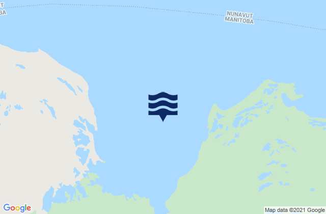 Mappa delle Getijden in La Pérouse Bay, Canada