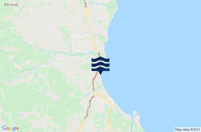 Mappa delle Getijden in Labasan, Philippines