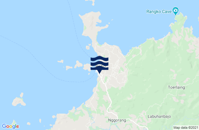 Mappa delle Getijden in Labuan Bajo, Indonesia