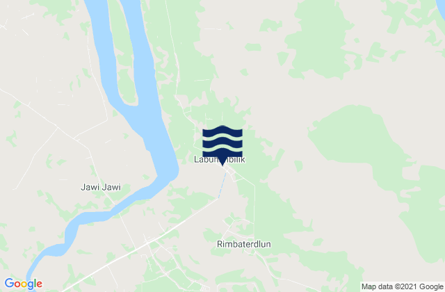 Mappa delle Getijden in Labuhanbilik (Sungai Panai), Indonesia