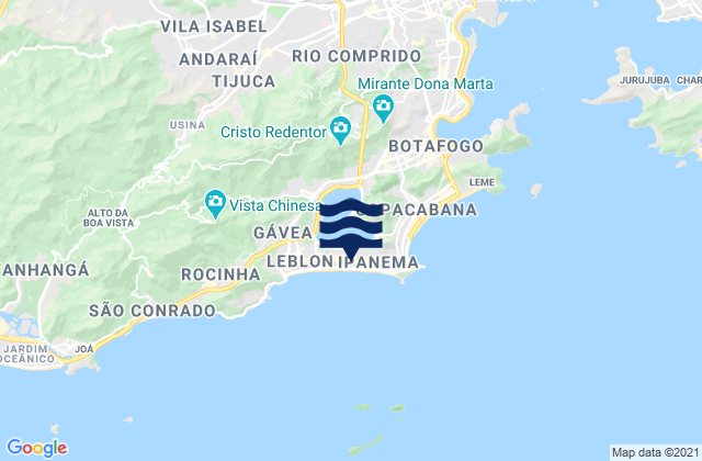 Mappa delle Getijden in Lage, Brazil