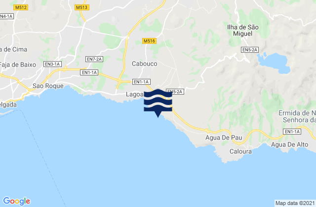 Mappa delle Getijden in Lagoa, Portugal