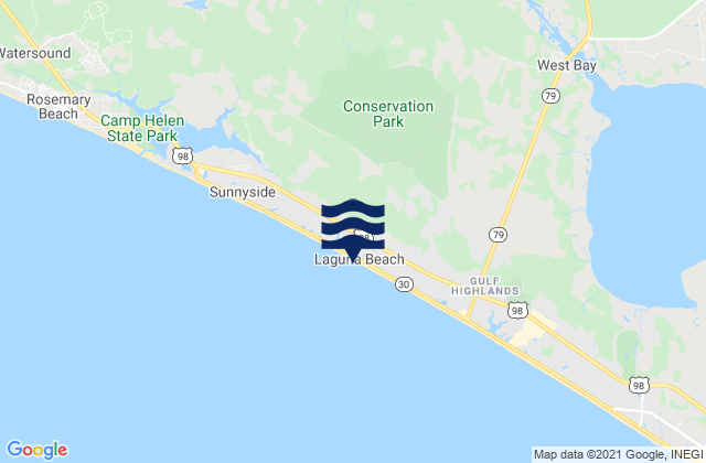 Mappa delle Getijden in Laguna Beach, United States