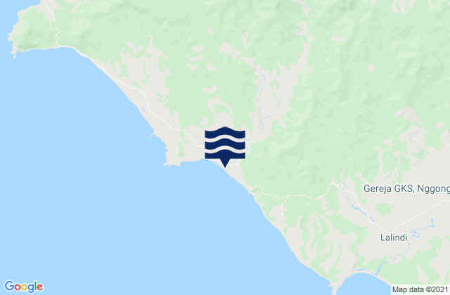Mappa delle Getijden in Lailunggi, Indonesia