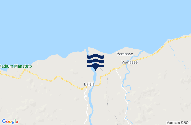 Mappa delle Getijden in Laleia, Timor Leste