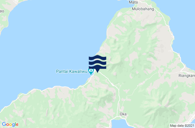 Mappa delle Getijden in Lamatou, Indonesia