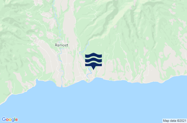 Mappa delle Getijden in Lamba, Indonesia