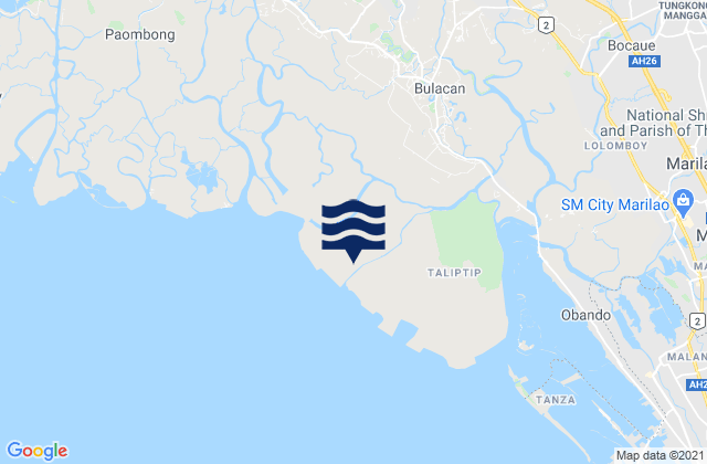 Mappa delle Getijden in Lambakin, Philippines